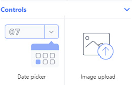 data picker, image upload - completely customize the form's layout