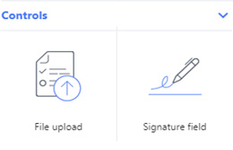 file upload, signature field - completely customize the form's layout